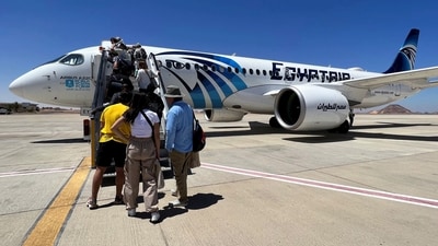 The airline didn't elaborate on what caused the problem, and said an examination and maintenance of the plane were underway. (REUTERS)