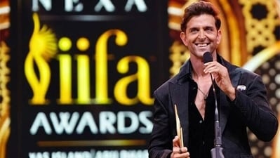 Hrithik Roshan wins IIFA 2023 Best Actor award for Vikram Vedha. (Photo: IIFA) Hrithik Roshan wins IIFA 2023 Best Actor award for Vikram Vedha. (Photo: IIFA)