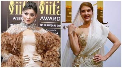 Urvashi Rautela and Jacqueline Fernandez attend IIFA 2023. Urvashi Rautela and Jacqueline Fernandez attend IIFA 2023.