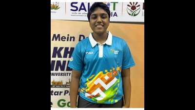 Nithyashree Mani, table tennis player, former India number 1, representing University of Madras at KIUG. (HT) Nithyashree Mani, table tennis player, former India number 1, representing University of Madras at KIUG. (HT)