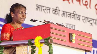 President Droupadi Murmu expressed satisfaction that the Parliament inauguration was done by Prime Minister Narendra Modi. (PTI) President Droupadi Murmu expressed satisfaction that the Parliament inauguration was done by Prime Minister Narendra Modi. (PTI)