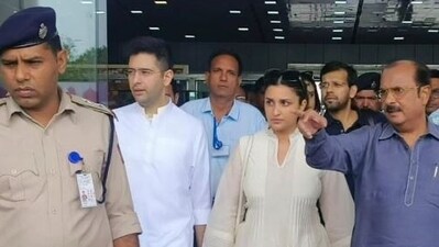 Raghav Chadha and Parineeti Chopra travelled to Rajasthan.