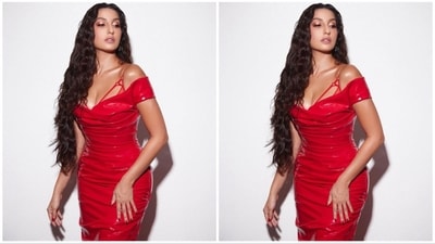 Nora Fatehi turned up the heat on a sunny Sunday by sharing a series of captivating pictures on Instagram. Her post quickly went viral, accumulating over 200k likes and receiving an outpouring of compliments from her fans.&nbsp; (Instagram/@norafatehi)