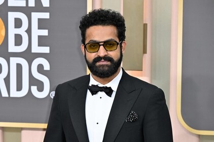 Junior NTR is the grandson of NTR. A famous actor, he was in the news recently for his film RRR, which won Best Song at the Oscars earlier this year. He's seen here at the 80th annual Golden Globe Awards. (HT file) Junior NTR is the grandson of NTR. A famous actor, he was in the news recently for his film RRR, which won Best Song at the Oscars earlier this year. He's seen here at the 80th annual Golden Globe Awards. (HT file)