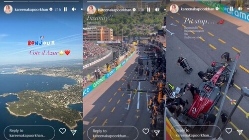 Kareena had shared a view from Monaco. Kareena had shared a view from Monaco.