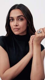 Deepika Padukone sports a massive ring.