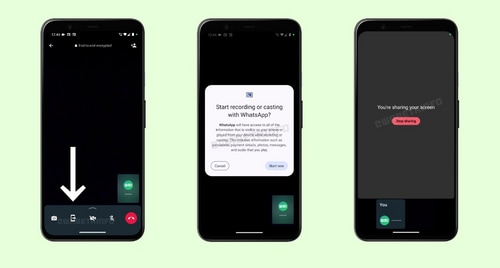 WhatsApp's new update will add the feature of 'screen-sharing' during video calls. (WABetaInfo) WhatsApp's new update will add the feature of 'screen-sharing' during video calls. (WABetaInfo)