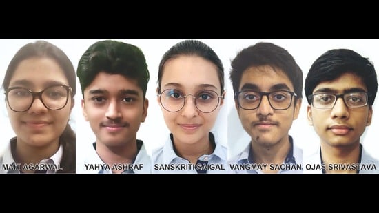 In A-Level (Advanced Level) i.e. class XII exams, CMS students achieved 13 ‘A*’ grades and 12 ‘A’ grades. (HT Photo)