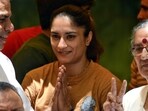 Wrestler Vinesh Phogat. Wrestler Vinesh Phogat.