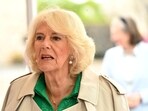 Queen Camilla during a visit to Enniskillen Castle, Co Fermanagh as part of a two day visit to Northern Ireland.