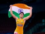 Wrestler Antim Panghal after creating history and becoming the first Indian girl to win a gold medal at the U-20 World Championships in Sofia, Bulgaria. Wrestler Antim Panghal after creating history and becoming the first Indian girl to win a gold medal at the U-20 World Championships in Sofia, Bulgaria.