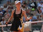 Ukraine's Elina Svitolina reacts after winning against Italy's Martina Trevisan during their women's singles match on day two of the Roland-Garros Open Ukraine's Elina Svitolina reacts after winning against Italy's Martina Trevisan during their women's singles match on day two of the Roland-Garros Open