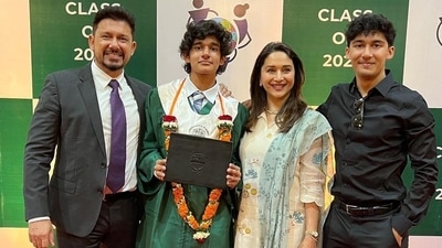 The Nene family posed with Ryan as he graduated from American School of Bombay. The Nene family posed with Ryan as he graduated from American School of Bombay.