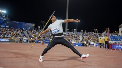 Olympic champion Neeraj Chopra (World Athletics Twitter)