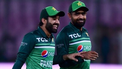 Pakistan captain Babar Azam and his teammate Mohammad Rizwan (AFP) Pakistan captain Babar Azam and his teammate Mohammad Rizwan (AFP)