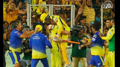 Chennai Super Kings win IPL 2023. (Twitter/@_NikhilAbburi)