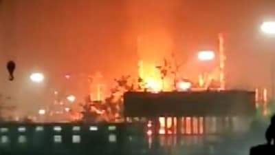 The fire is under control and there is no report of any casualty in the incident. ((Twitter/ANI))