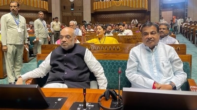 Union transport minister Nitin Gadkari shared a picture, and wrote: “Experiencing the vibrant spirit of the new parliament's inaugural ceremony”. Union transport minister Nitin Gadkari shared a picture, and wrote: “Experiencing the vibrant spirit of the new parliament's inaugural ceremony”. 