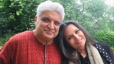 Javed Akhtar with Shabana Azmi in an old photo the actor had posted on Instagram.