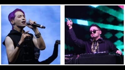K-pop artistes Aoora and DJ Fridayyy (HT Photos)