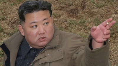 North Korean leader Kim Jong Un inspects what it says is the test-launch of Hwasong-18 intercontinental ballistic missile at an undisclosed location in North Korea. (File/ AP)