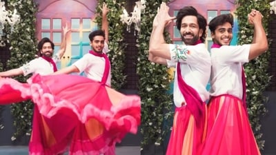 Nakuul Mehta and Jainil Mehta danced in skirts to the song Hawaa Hawaa from Rockstar. Nakuul Mehta and Jainil Mehta danced in skirts to the song Hawaa Hawaa from Rockstar.
