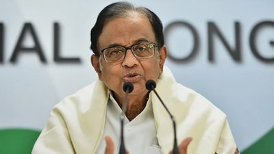 Former finance minister P Chidambaram. (File) Former finance minister P Chidambaram. (File)