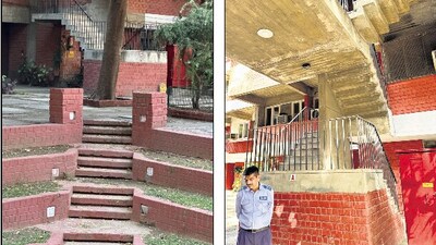Tara Apartments is a fantasyland of stairs. Tara Apartments is a fantasyland of stairs.