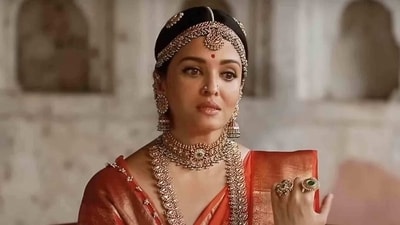 Aishwarya Rai in a still from Ponniyin Selvan 2.