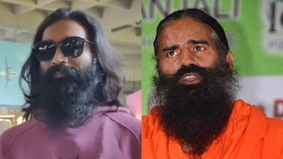 Actor Dhanush reminds internet of Baba Ramdev with his new look.