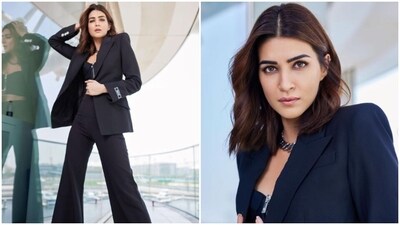 Kriti Sanon, in bold black power suit, is a mood for today and every other day (Instagram/@kritisanon) Kriti Sanon, in bold black power suit, is a mood for today and every other day (Instagram/@kritisanon)
