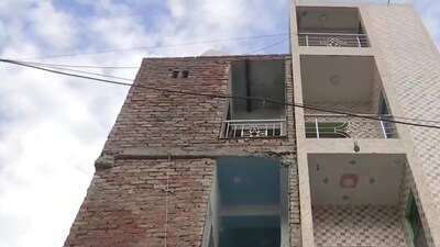 The building where accused Sahil lived as a tenant. (Twitter/ANI) The building where accused Sahil lived as a tenant. (Twitter/ANI)