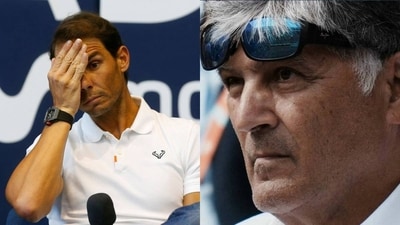 Rafael Nadal; his uncle Toni Rafael Nadal; his uncle Toni