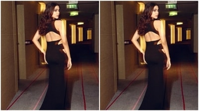 Styled by fashion stylist Ami Patel, Sharvari wore her tresses open in wavy curls with a middle part as she posed for the pictures.&nbsp; (sharvari)