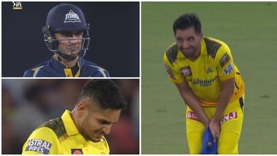 Deepak Chahar drops Shubman Gill catch in CSK vs GT IPL final Deepak Chahar drops Shubman Gill catch in CSK vs GT IPL final