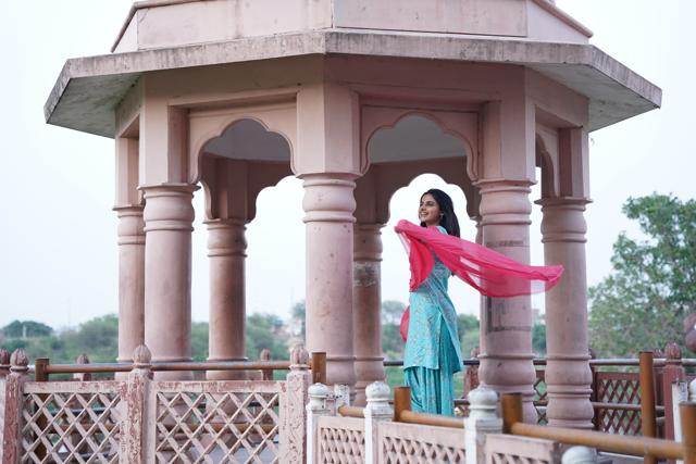 Actor Avantika Dassani at Kudiya Ghat in Lucknow. Actor Avantika Dassani at Kudiya Ghat in Lucknow.