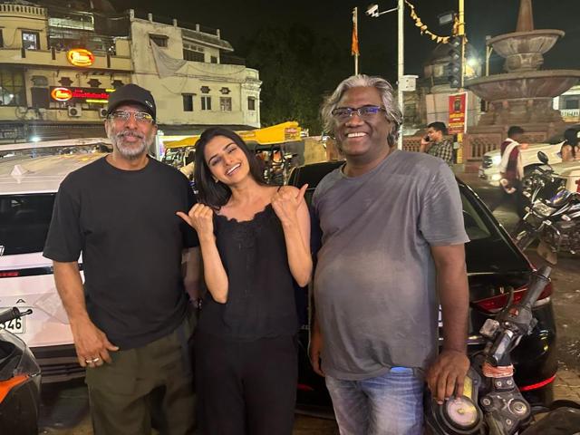 Avantika with actor Jaaved Jaaferi and director Avinash Das at Chowk locality in Lucknow. Avantika with actor Jaaved Jaaferi and director Avinash Das at Chowk locality in Lucknow.