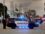 Police investigate a shooting near Hollywood Beach on Monday, May 29, 2023, in Hollywood, Fla. Police investigate a shooting near Hollywood Beach on Monday, May 29, 2023, in Hollywood, Fla.