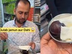 This unusual food combination of gulab jamun and dahi has divided people. 