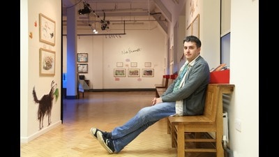 Daniel Hahn photographed at the Story Museum in Oxford, UK. (John Lawrence) Daniel Hahn photographed at the Story Museum in Oxford, UK. (John Lawrence)
