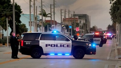 Police investigate a shooting near Hollywood Beach on Monday, May 29, 2023, in Hollywood, Fla. (AP) Police investigate a shooting near Hollywood Beach on Monday, May 29, 2023, in Hollywood, Fla. (AP)