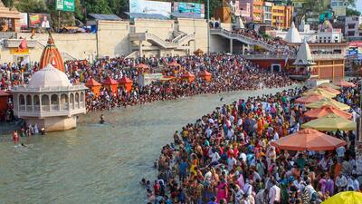 Haridwar SSP Ajai Singh said 15 lakh pilgrims are visiting Haridwar to take a holy dip in Ganga on the occasion of Ganga Dussehra on Tuesday and the wrestlers were free to come too (PTI) Haridwar SSP Ajai Singh said 15 lakh pilgrims are visiting Haridwar to take a holy dip in Ganga on the occasion of Ganga Dussehra on Tuesday and the wrestlers were free to come too (PTI)