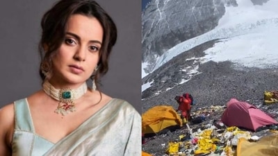 Kangana Ranaut spoke out about the dirty conditions left by trekkers at Mount Everest on Twitter. Kangana Ranaut spoke out about the dirty conditions left by trekkers at Mount Everest on Twitter.
