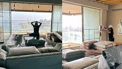 Sonakshi Sinha showed pictures from her new Bandra home on Instagram. Sonakshi Sinha showed pictures from her new Bandra home on Instagram.