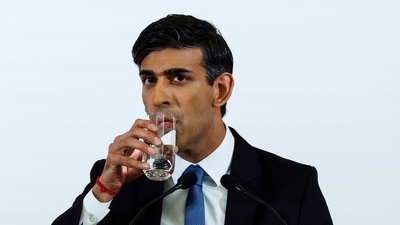 British Prime Minister Rishi Sunak attends a press conference. (AP) British Prime Minister Rishi Sunak attends a press conference. (AP)