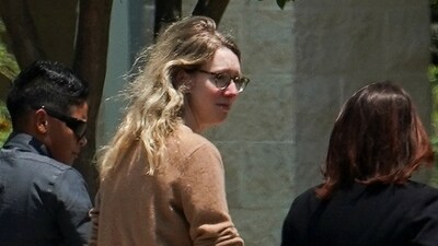Theranos founder Elizabeth Holmes arrives to begin serving her prison sentence for defrauding investors in the failed blood-testing startup, at the Federal Prison Camp in Bryan, Texas, U.S. (REUTERS)