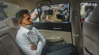 The agency had accused Wankhede and the others of conspiring to extort ₹25 crore from film star Shah Rukh Khan in exchange of not booking his son, Aryan, in the drugs bust case and subsequently obtaining a bribe of ₹50 lakh from the actor. (PTI) (HT_PRINT) The agency had accused Wankhede and the others of conspiring to extort ₹25 crore from film star Shah Rukh Khan in exchange of not booking his son, Aryan, in the drugs bust case and subsequently obtaining a bribe of ₹50 lakh from the actor. (PTI) (HT_PRINT)
