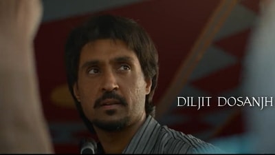 Diljit Dosanjh as Chamkila in film teaser. Diljit Dosanjh as Chamkila in film teaser.