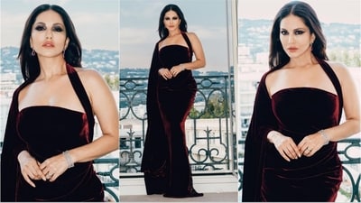 Sunny Leone's Cannes appearance is causing a sensation online, as her remarkable fashion choices continue to impress. From her eye-catching emerald debut dress to a graceful pastel gown with a daring thigh-high slit, the actress is showcasing her fashion prowess on a worldwide stage. Recently, Sunny shared pictures of herself in a mesmerising velvet gown, captivating her fans and turning heads once again. (Instagram/@sunnyleone) Sunny Leone's Cannes appearance is causing a sensation online, as her remarkable fashion choices continue to impress. From her eye-catching emerald debut dress to a graceful pastel gown with a daring thigh-high slit, the actress is showcasing her fashion prowess on a worldwide stage. Recently, Sunny shared pictures of herself in a mesmerising velvet gown, captivating her fans and turning heads once again. (Instagram/@sunnyleone)