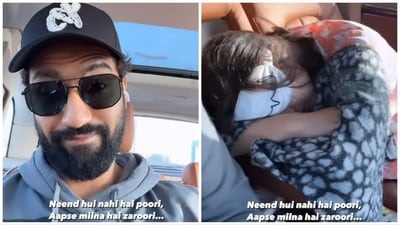Vicky Kaushal and Sara Ali Khan travelled from Ahmedabad to Lucknow early Tuesday. Vicky Kaushal and Sara Ali Khan travelled from Ahmedabad to Lucknow early Tuesday.